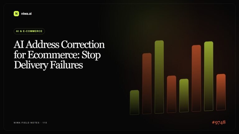 AI Address Correction for Ecommerce: Stop Delivery Failures — Niwa AI visual guide