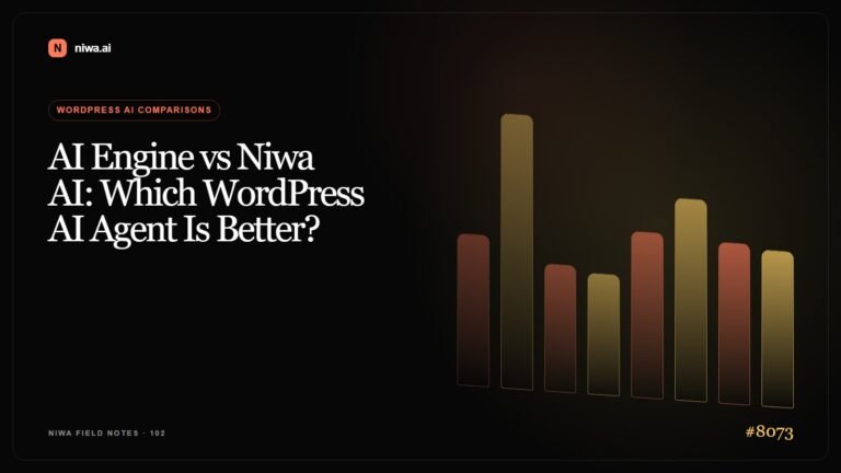 AI Engine vs Niwa AI: Which WordPress AI Agent Is Better? — Niwa AI visual guide