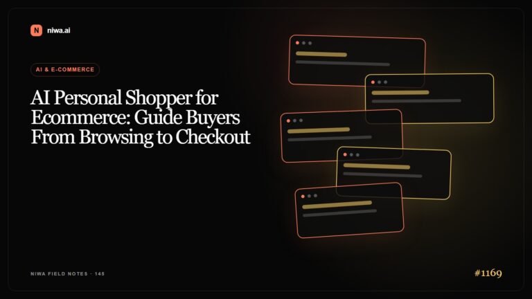 AI Personal Shopper for Ecommerce: Guide Buyers From Browsing to Checkout — Niwa AI visual guide