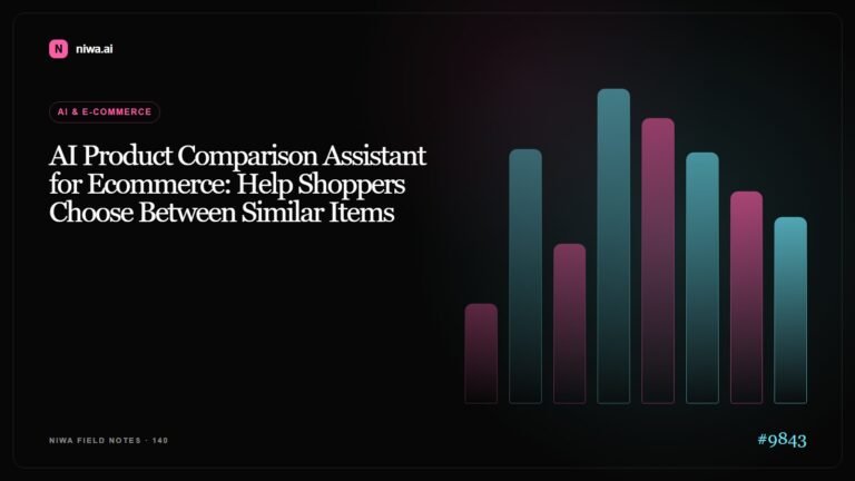 AI Product Comparison Assistant for Ecommerce: Help Shoppers Choose Between Similar Items — Niwa AI visual guide