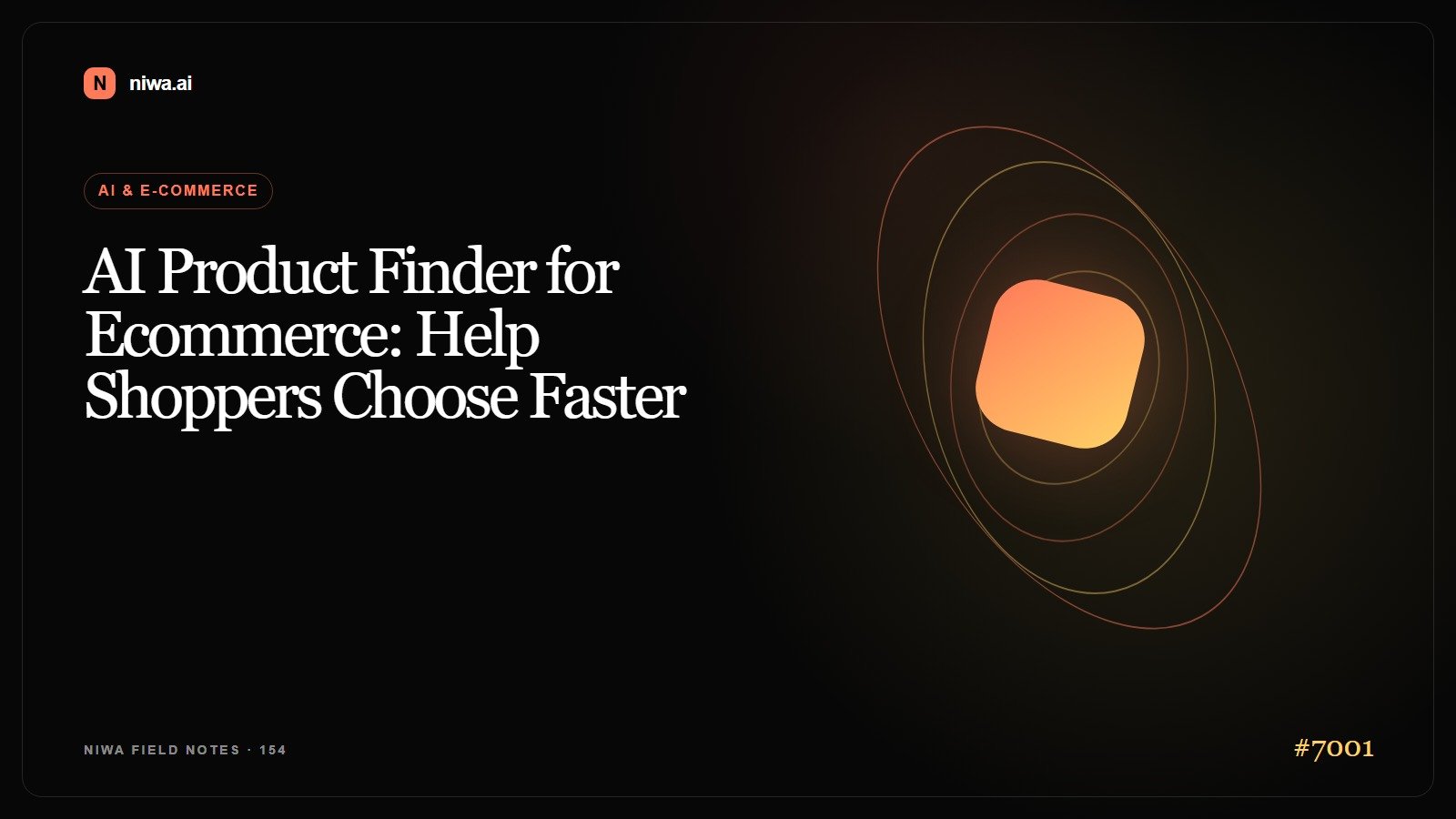 AI Product Finder for Ecommerce: Help Shoppers Choose Faster — Niwa AI visual guide