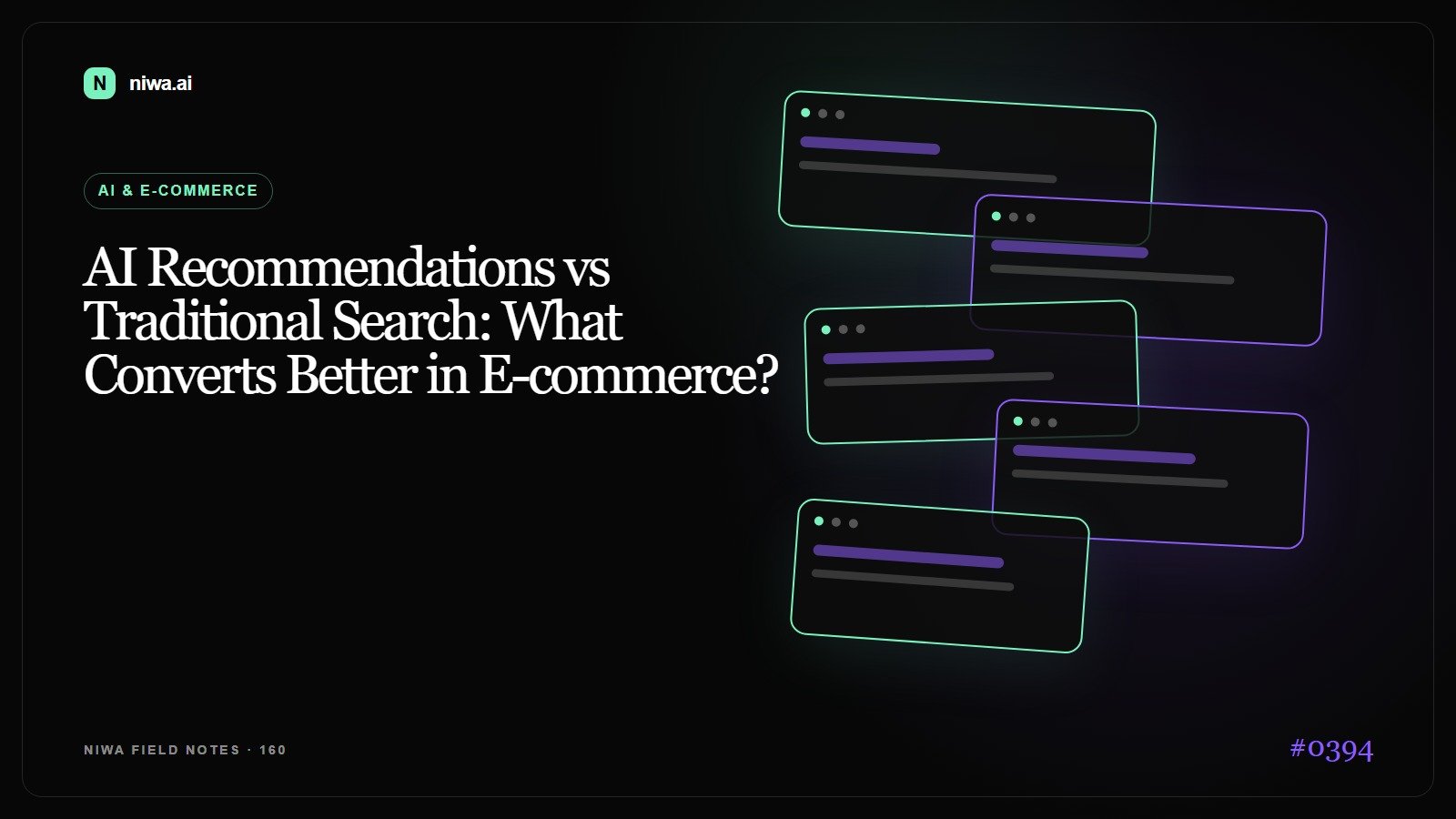 AI Recommendations vs Traditional Search: What Converts Better in E-commerce? — Niwa AI visual guide