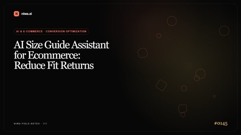 AI Size Guide Assistant for Ecommerce: Reduce Fit Returns — Niwa AI visual guide