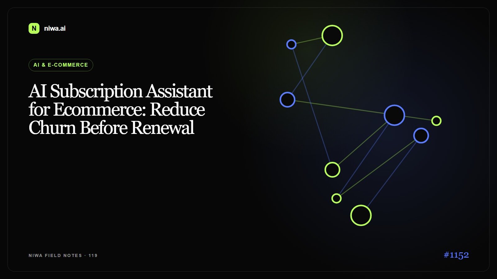 AI Subscription Assistant for Ecommerce: Reduce Churn Before Renewal — Niwa AI visual guide