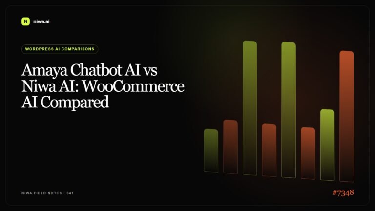 Amaya Chatbot AI vs Niwa AI: WooCommerce AI Compared — Niwa AI visual guide