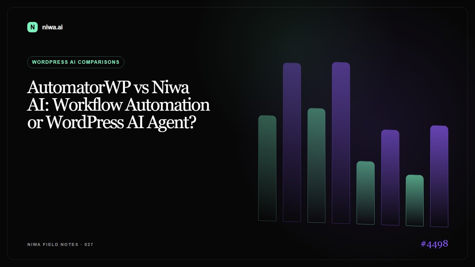 AutomatorWP vs Niwa AI: Workflow Automation or WordPress AI Agent? — Niwa AI visual guide