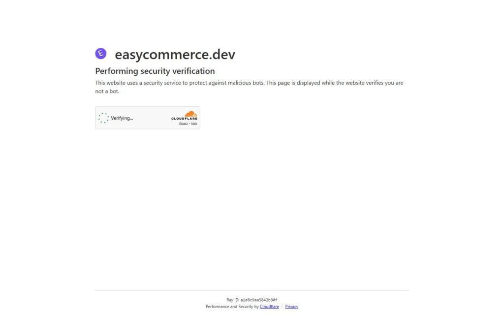 EasyCommerce vs Niwa AI: Ecommerce Platform or WordPress Operator?: official easycommerce.dev website screenshot