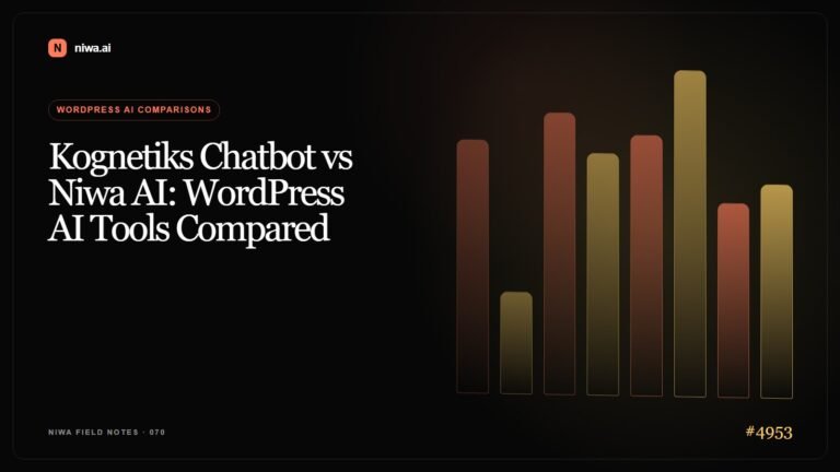 Kognetiks Chatbot vs Niwa AI: WordPress AI Tools Compared — Niwa AI visual guide