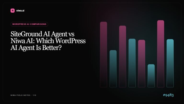 SiteGround AI Agent vs Niwa AI: Which WordPress AI Agent Is Better? — Niwa AI visual guide