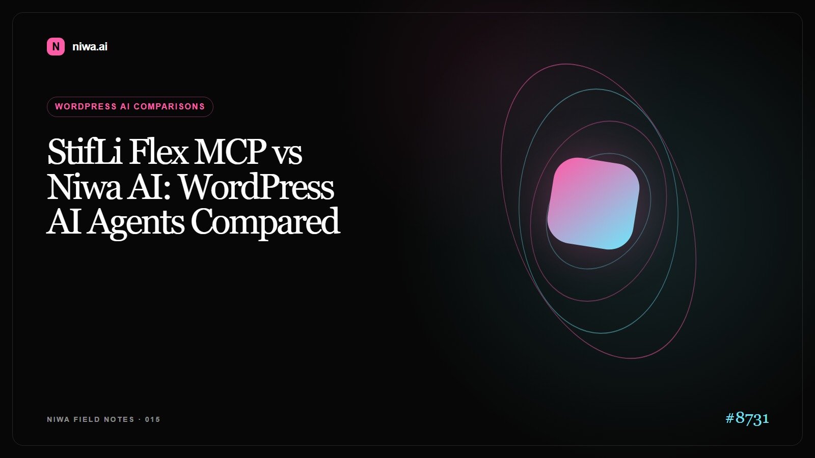 StifLi Flex MCP vs Niwa AI: WordPress AI Agents Compared — Niwa AI visual guide