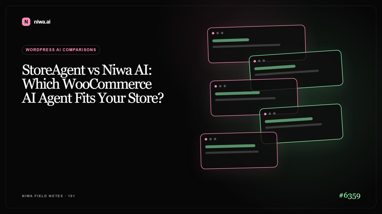 StoreAgent vs Niwa AI: Which WooCommerce AI Agent Fits Your Store? — Niwa AI visual guide
