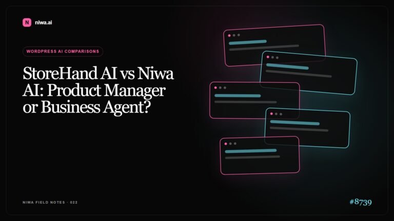 StoreHand AI vs Niwa AI: Product Manager or Business Agent? — Niwa AI visual guide