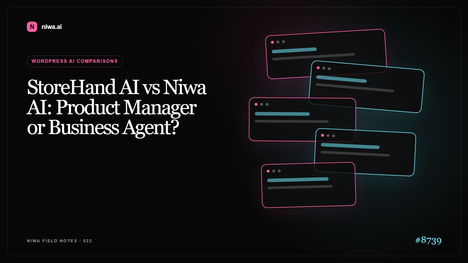 StoreHand AI vs Niwa AI: Product Manager or Business Agent? — Niwa AI visual guide
