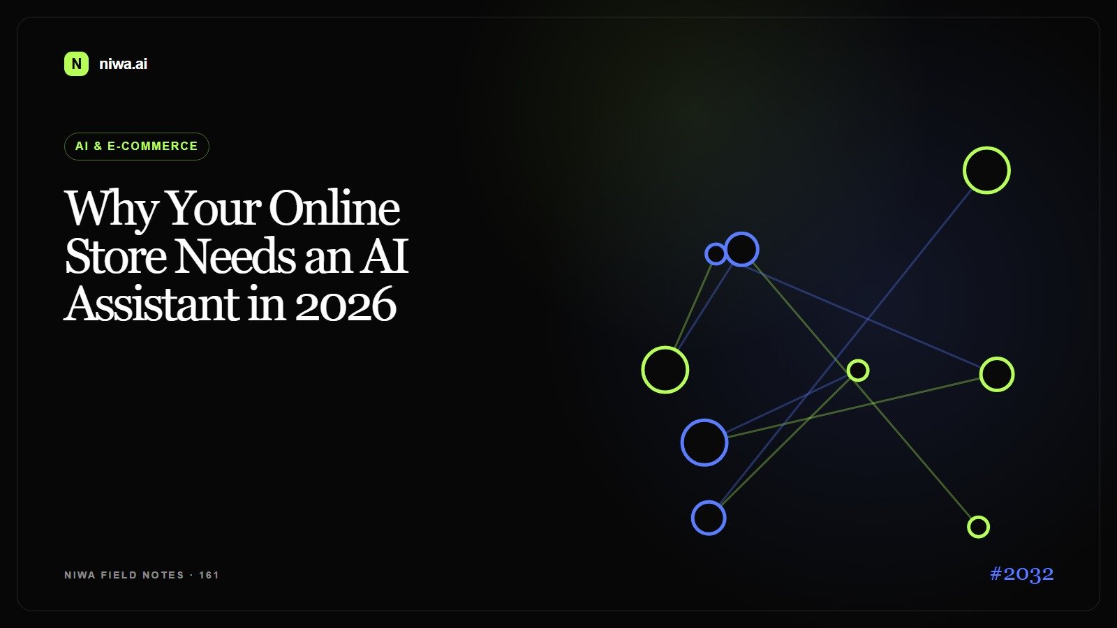 Why Your Online Store Needs an AI Assistant in 2026 — Niwa AI visual guide